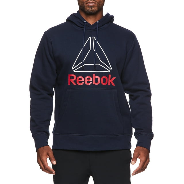 Reebok Mens and Big Mens Active Pullover Fleece Hoodie, Up to 3XL