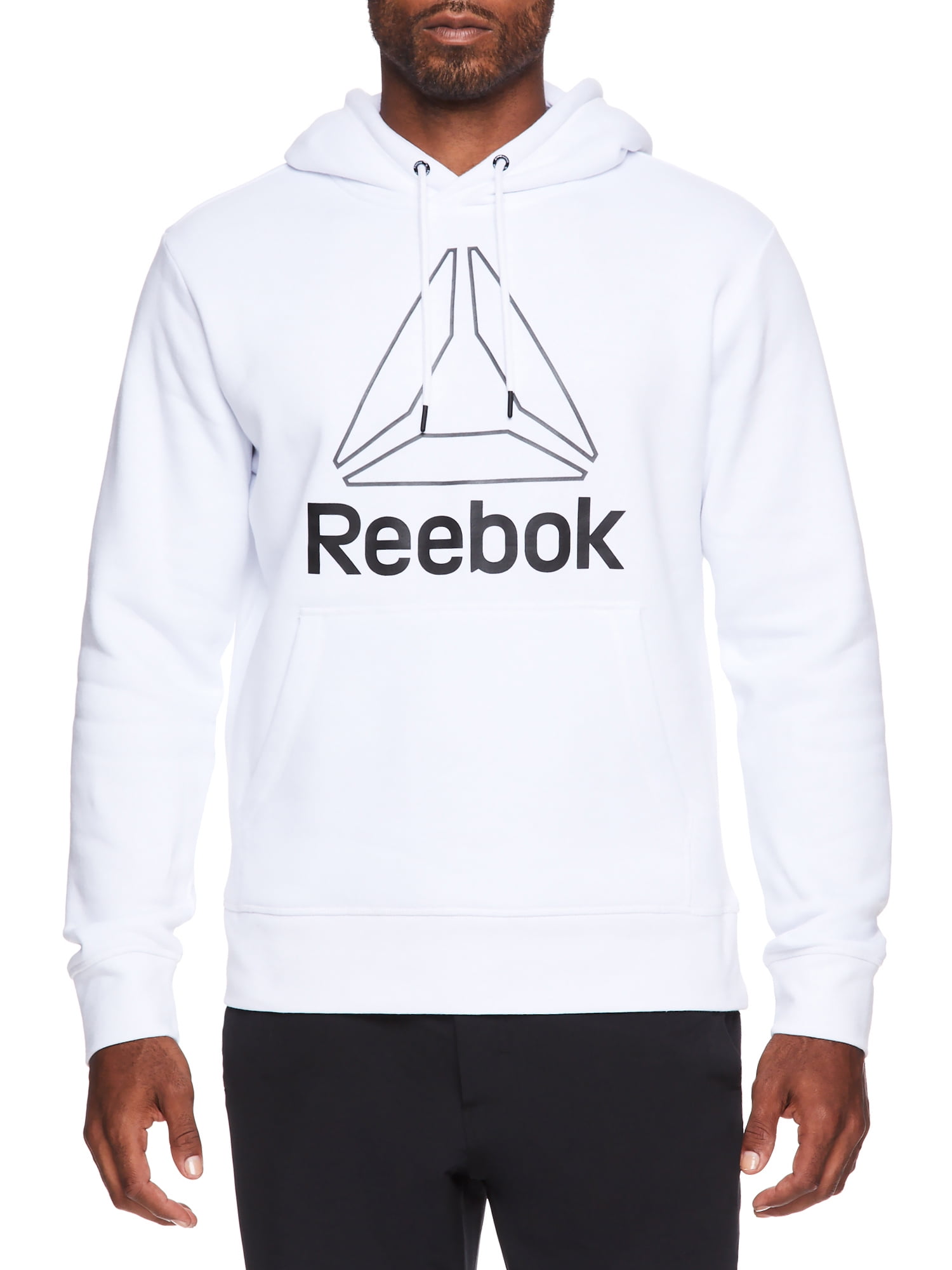 Reebok Mens and Big Mens Active Pullover Fleece Hoodie, Up to 3XL ...