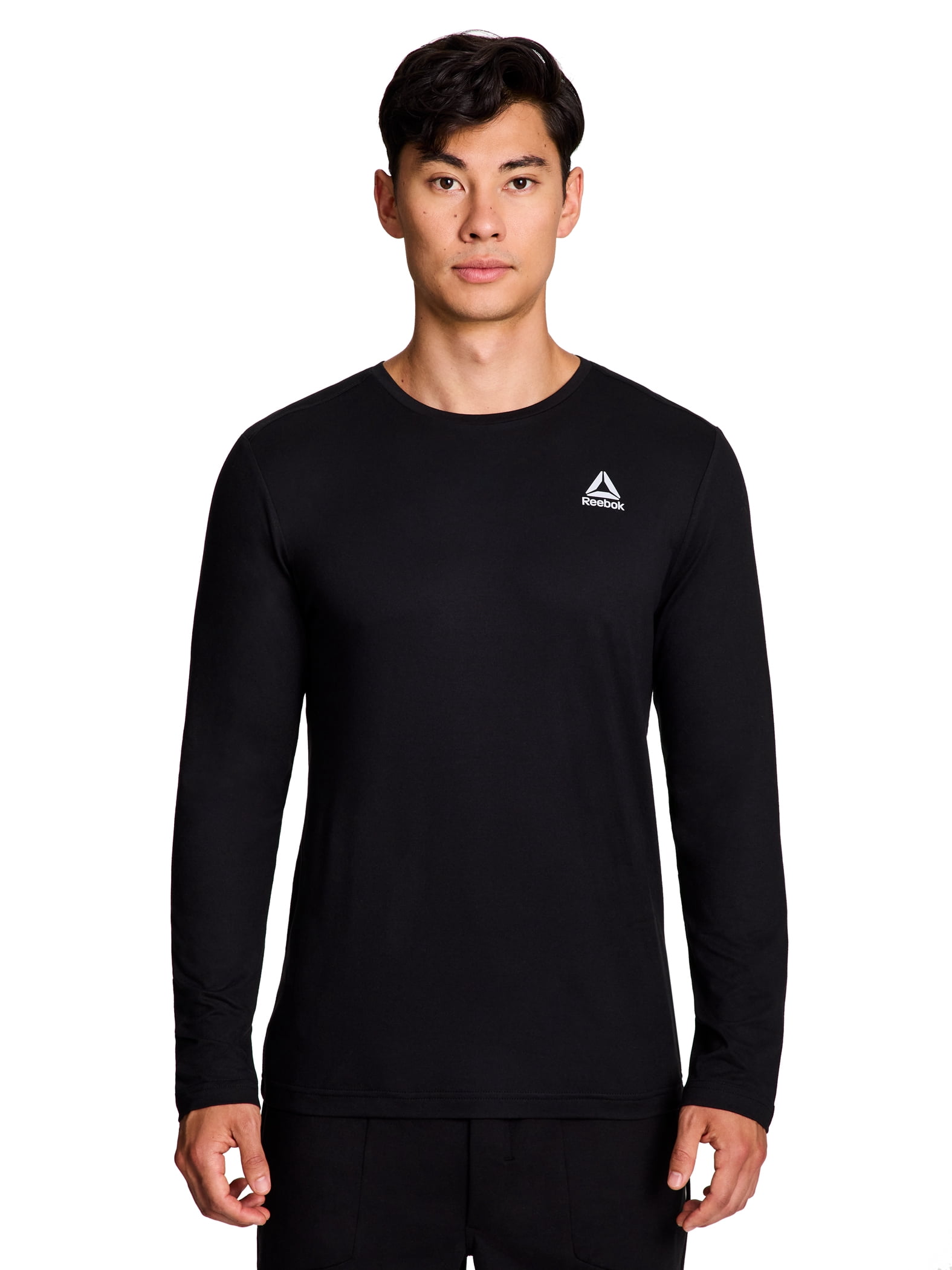 Reebok Men's and Big Men's Legacy Core Long Sleeve Tee Shirt, Sizes XS ...