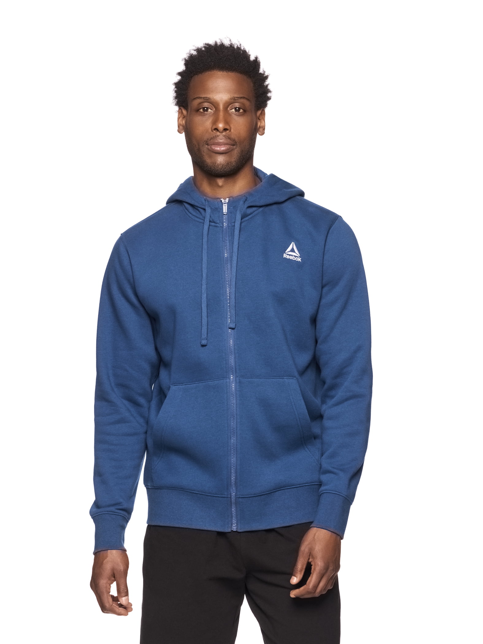 Reebok Mens and Big Mens Game Day Full Zip Hoodie up to Sizes 3XL Walmart