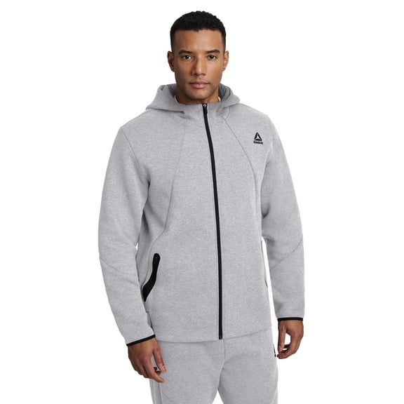 Reebok Men's and Big Men's Momentum Fleece Full Zip Hoodie, Sizes XS-5XL