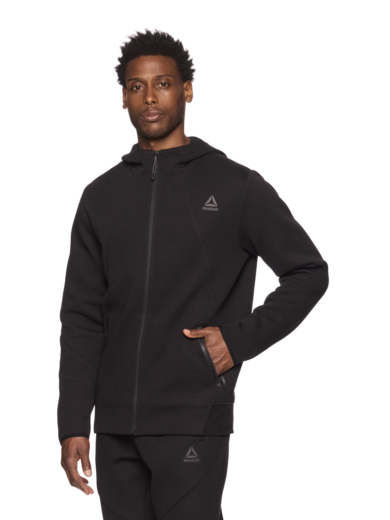 ☆送料無料☆ REEBOK Warm-up Hoodie ☆ Reebok Mens and Big Mens Momentum Full Zip Hoodie, Sizes XS