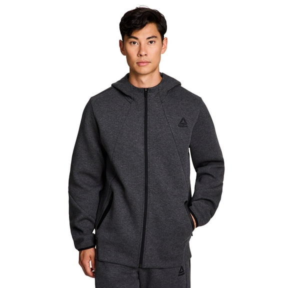Reebok Mens and Big Mens Momentum Full Zip Hoodie, Sizes XS-5XL