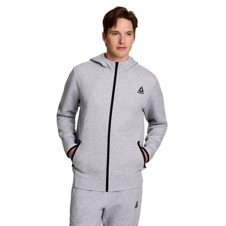 Reebok Men's and Big Men's Momentum Fleece Full Zip Hoodie, Sizes XS-5XL