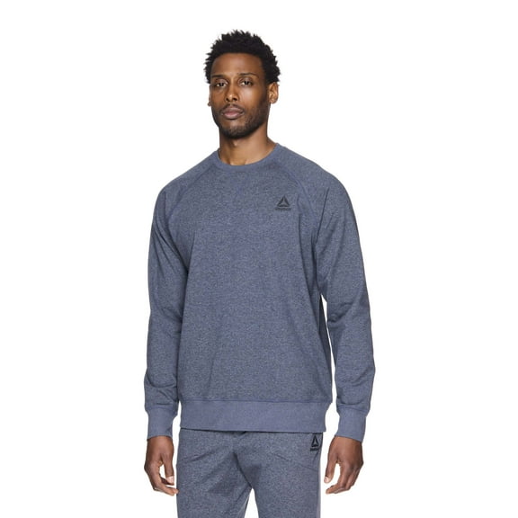 Reebok Mens and Big Mens Off the Grid Fleece Crewneck Sweatshirt, up to Sizes 3XL