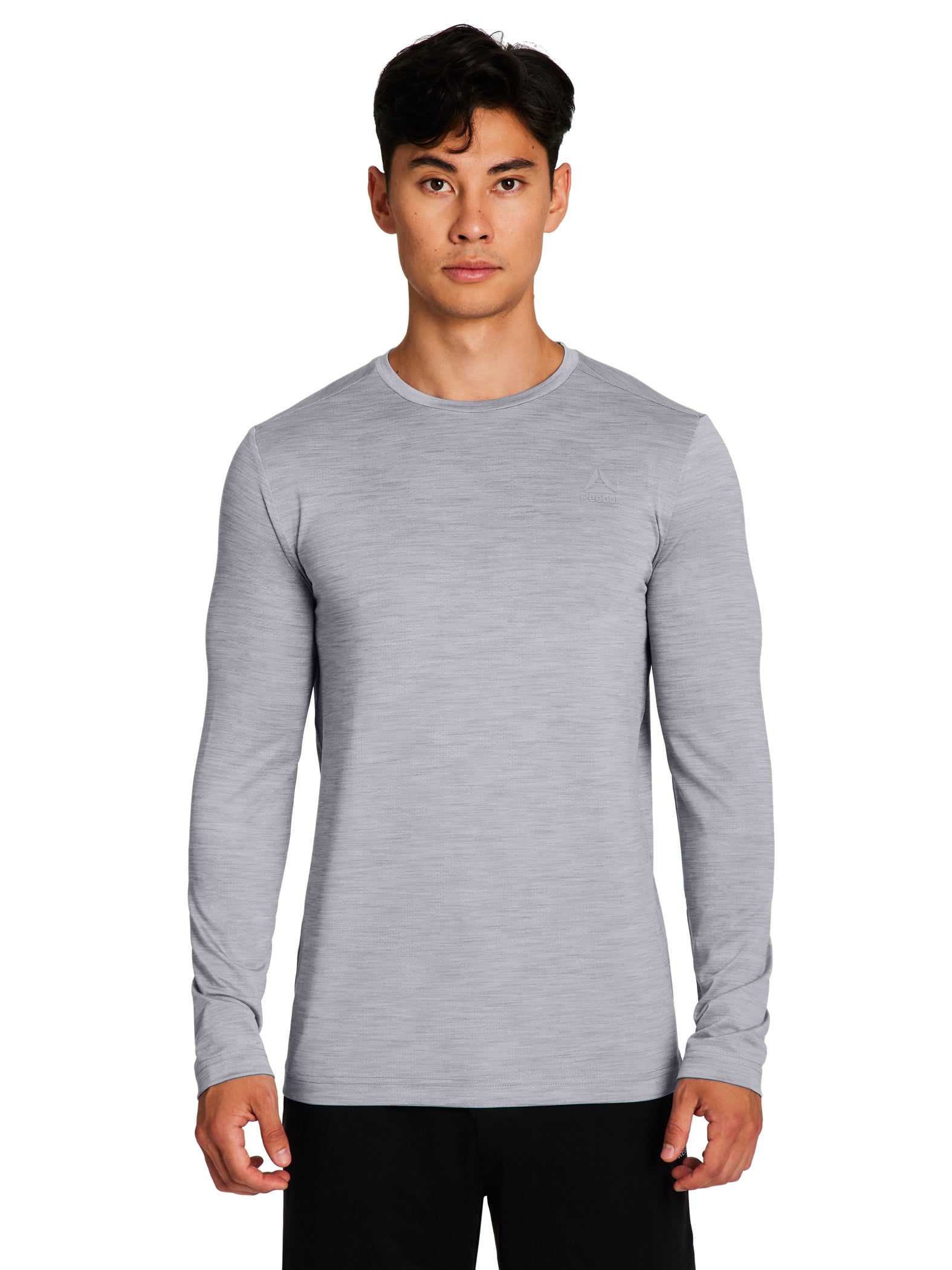 Reebok Mens and Big Mens Stride Performance Long Sleeve Shirt, Sizes XS-5XL