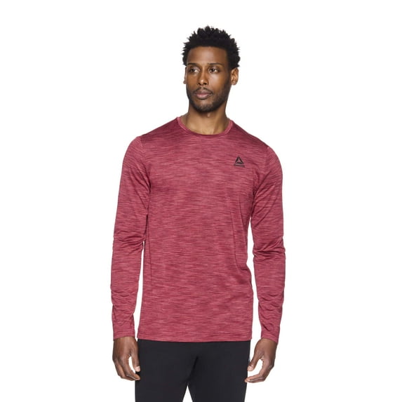 Reebok Mens and Big Mens Stride Performance Long Sleeve Shirt, Sizes XS-5XL