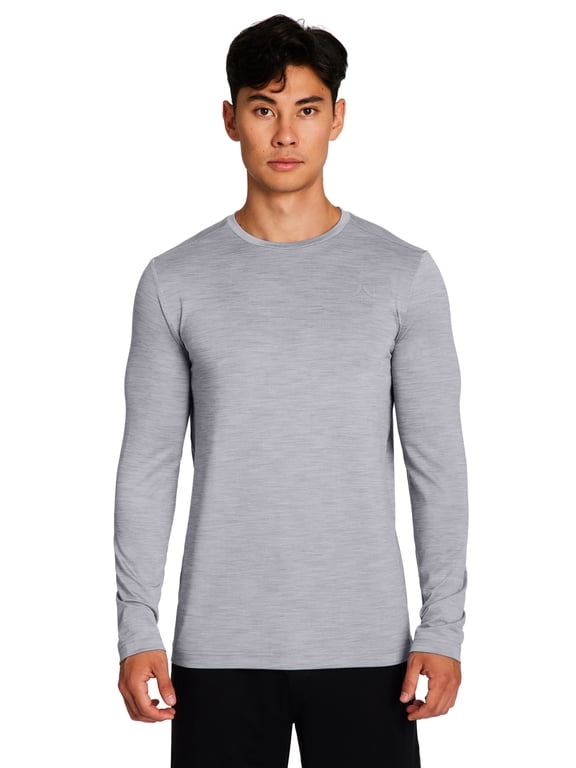 Mens and Big Mens Stride Performance Long Sleeve Shirt, Sizes XS-5XL