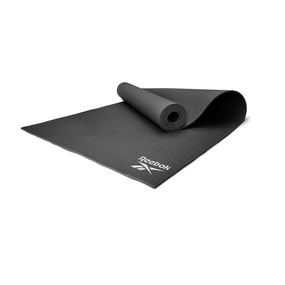 Reebok PVC Yoga Mat, 4 mm of Thickness, Black