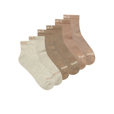 Reebok Performance Cotton Targeted Cushion Ankle Socks, 6-Pack