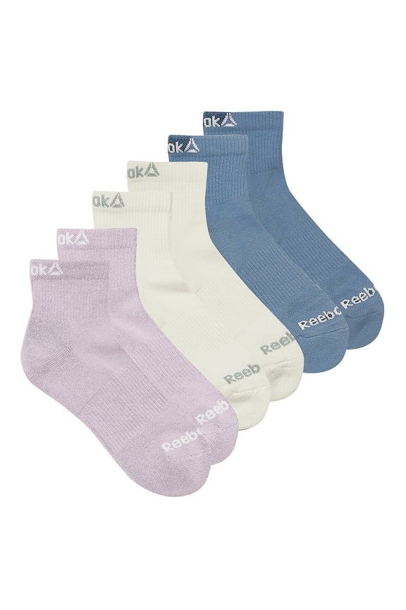Performance Cotton Targeted Cushion Ankle Socks, 6-Pack