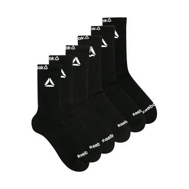 Reebok Performance Cotton Targeted Cushion Crew Socks, 6-Pack