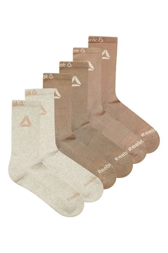 Performance Cotton Targeted Cushion Crew Socks, 6-Pack