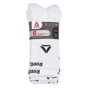 Reebok Performance Cotton Targeted Cushion Crew Socks, 6-Pack
