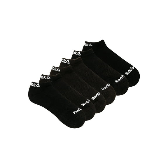 Reebok Performance Cotton Targeted Cushion No Show Socks, 6-Pack