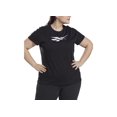thumbnail image 1 of Reebok Plus Size Cotton Graphic Vector T-Shirt Vecto Black 3X, 1 of 1