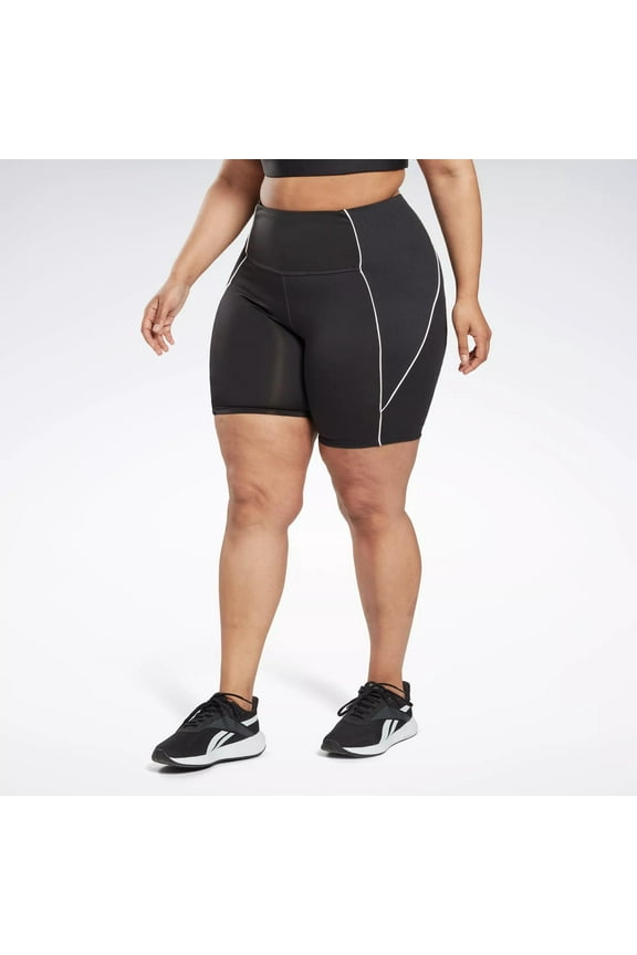 Plus Size Workout Ready High Rise Bike Shorts Night Black 3X