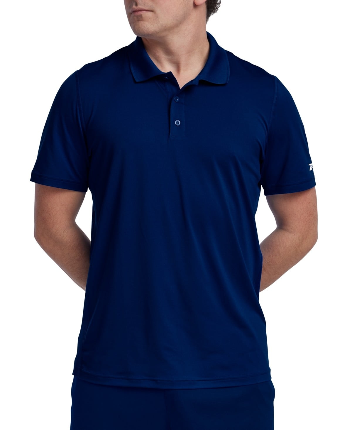 Men Health Vector Reebok Polo Shirt Men's 2XL Vector Navy Stretch Short Sleeve ...