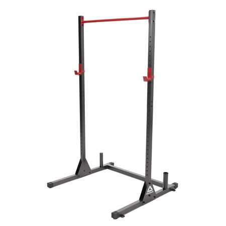 Reebok Power Squat Rack – Heavy-Duty Steel with Pull-Up Bar & 300 lb Barbell Hook Capacity
