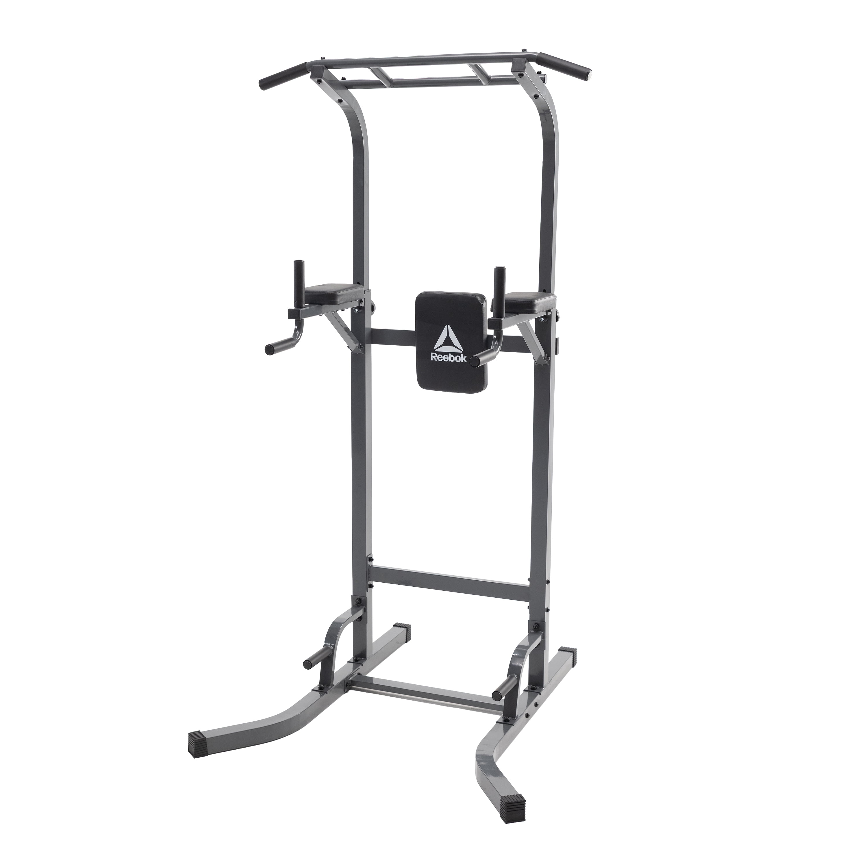 Reebok Power Tower – Home Gym for Pull-Ups, Dips & Core, 330 lb Capacity Heavy-Duty Steel