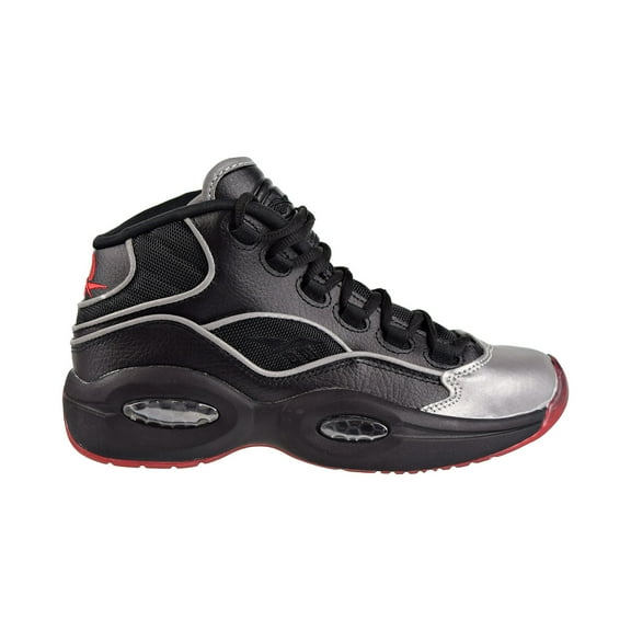 Reebok Question Mid A5 Jadakiss Big Kids Shoes Black/Silver Met/Red bd4332
