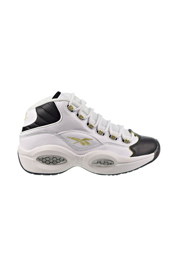 Question Mid "Black Toe" Men's Shoes White-Black-Gold Met ef7599