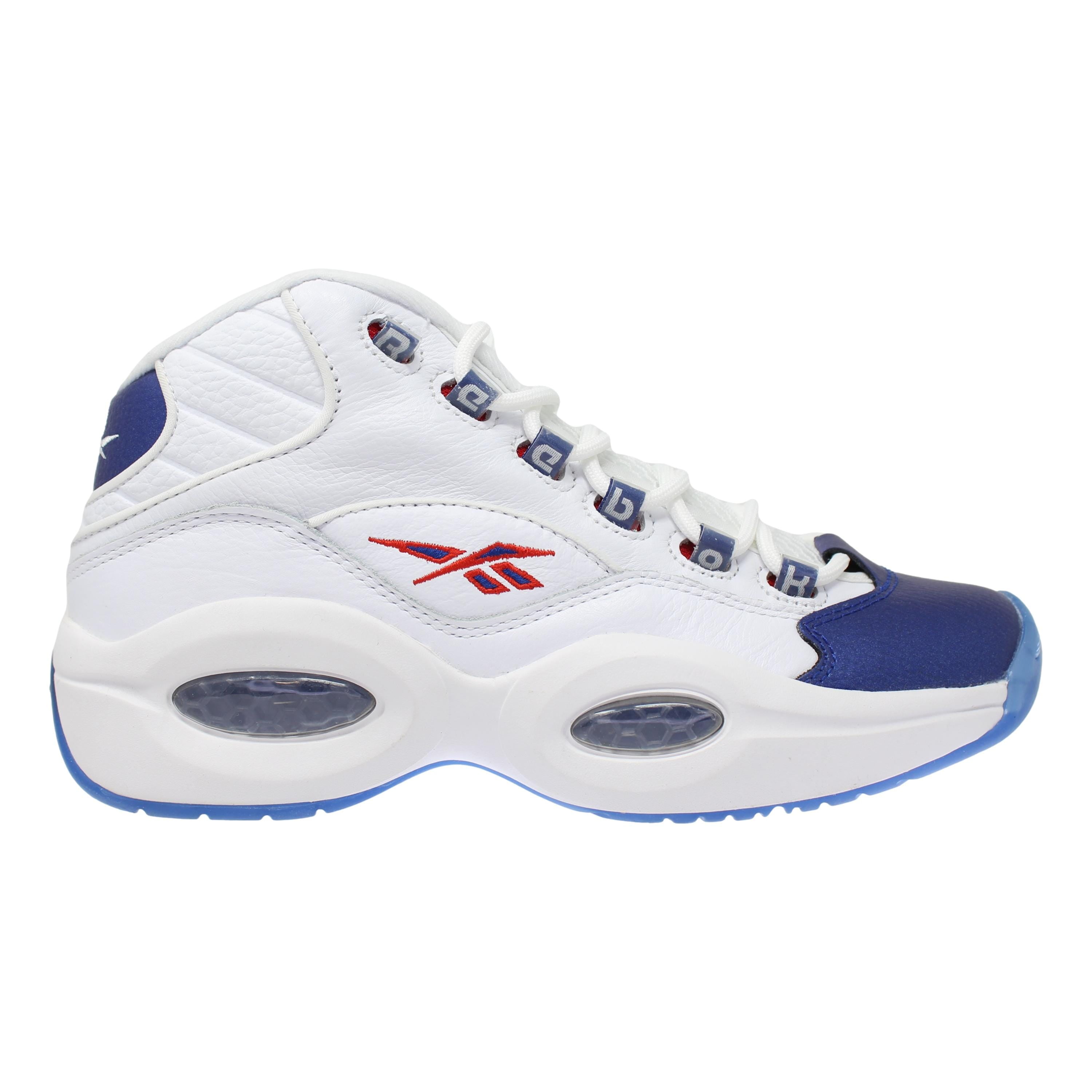 Reebok Question Mid GX0227 Men's White Leather Basketball Shoes Size US 7.5  X717