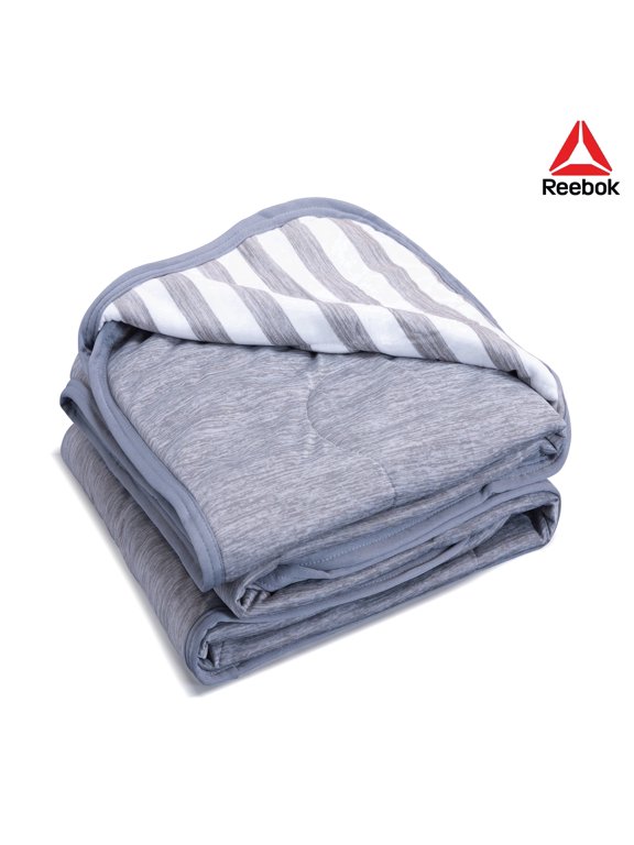 RBK CHILL Cooling Blanket - Moisture-Wicking, Reversible, Lightweight King Light Gray