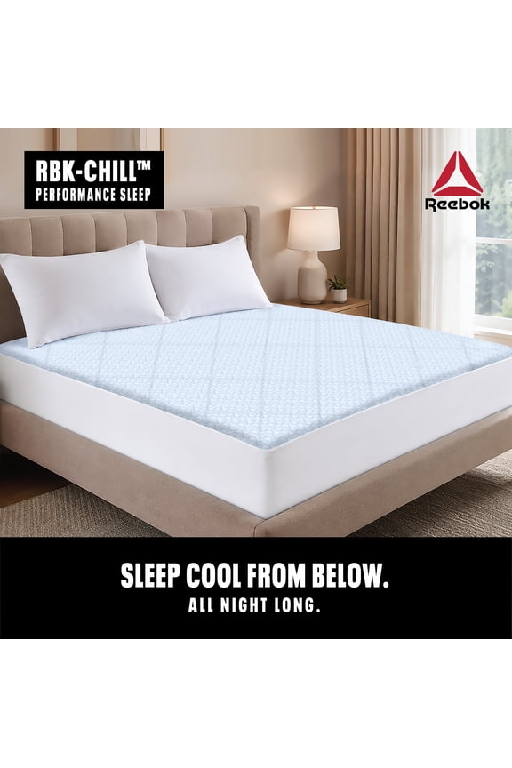 RBK CHILL Cooling Mattress Pad,Twin– Fits 18" Deep