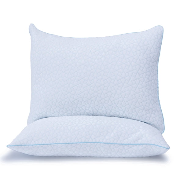 Reebok RBK Chill Cooling Pillows, King, 20 in x 36 in, Down Alternative with Recycled Fiber Fill King White