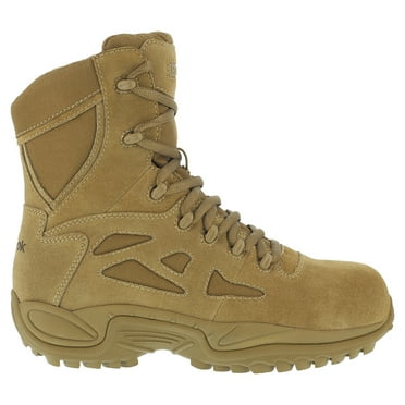 Reebok Rapid Response RB 8" Mens Boot Composite Toe Brown Coyote Multiple Sizes