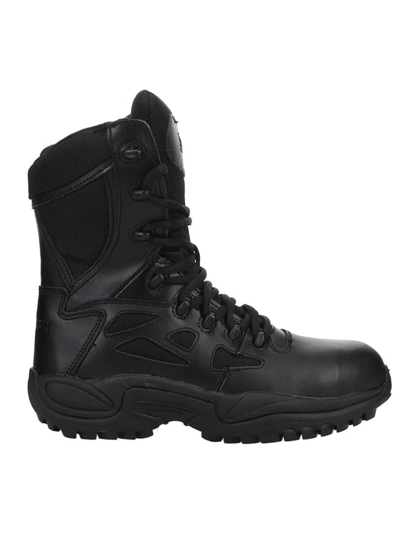 Men's Reebok 8" Stealth Composite Toe Side-Zip Tactical Boots Black 13D (Medium)