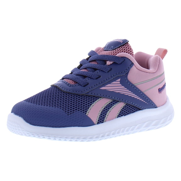Reebok Rush Runner 5 Elastic Lace Infant/Toddler Shoes Size 8, Color: Berry/Pink/Berry