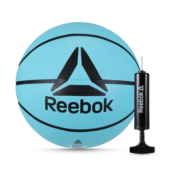 Reebok Size 6 Basketball with inflatable Pump - Durable Rubber Basketball for Indoor & Outdoor Play, Mint – Official Size 6 Basketball for Adults and Teens