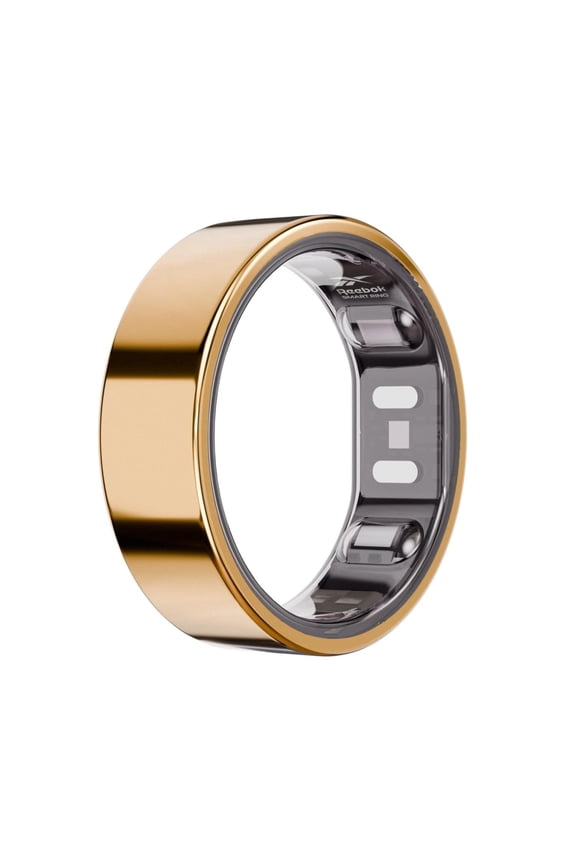 Smart Ring for Women or Men - Shiny Gold, Size 12 Fitness Ring - The Next Generation of Wearable Technology - Fitness and Sleep Tracker