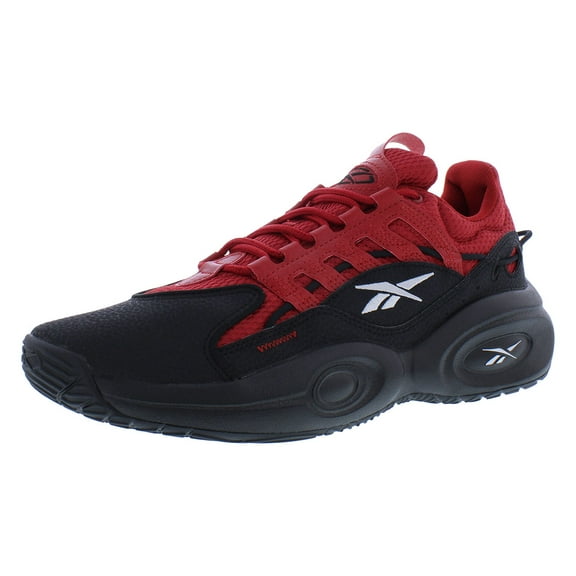 Reebok Solution Mid Mens Shoes Size 9.5, Color: Core Black/Flash Red/White