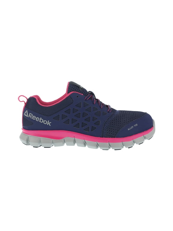Reebok Sublite Cushion Womens Aluminum Toe Electrical Hazard Athletic Work Shoe, Navy, Size 9.5(M)