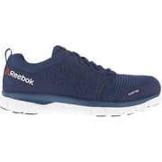 Reebok Sublite Cushion Work Alloy Toe Static-Dissipative Work Athletic, Navy, Size 14W