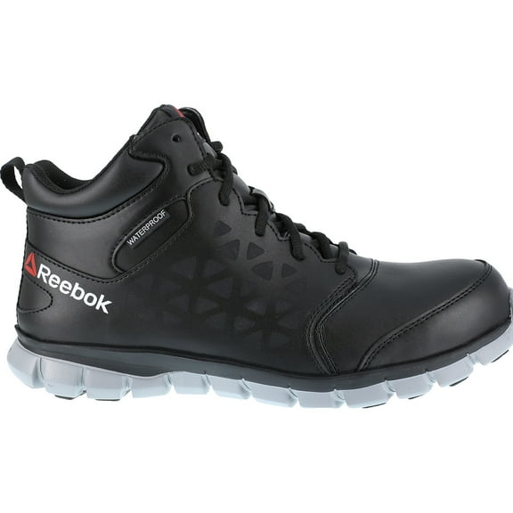 Reebok Sublite Cushion Work Men's Composite Toe Electrical Hazard Waterproof Mid-Cut Athletic Shoe