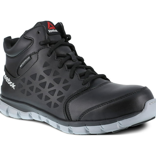 Reebok Sublite Cushion Work Men's Composite Toe Electrical Hazard Waterproof Mid-Cut Athletic Shoe
