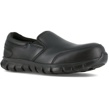 Reebok Sublite Cushion Work Men's Composite Toe Static Dissipative Slip-On Oxford Shoe