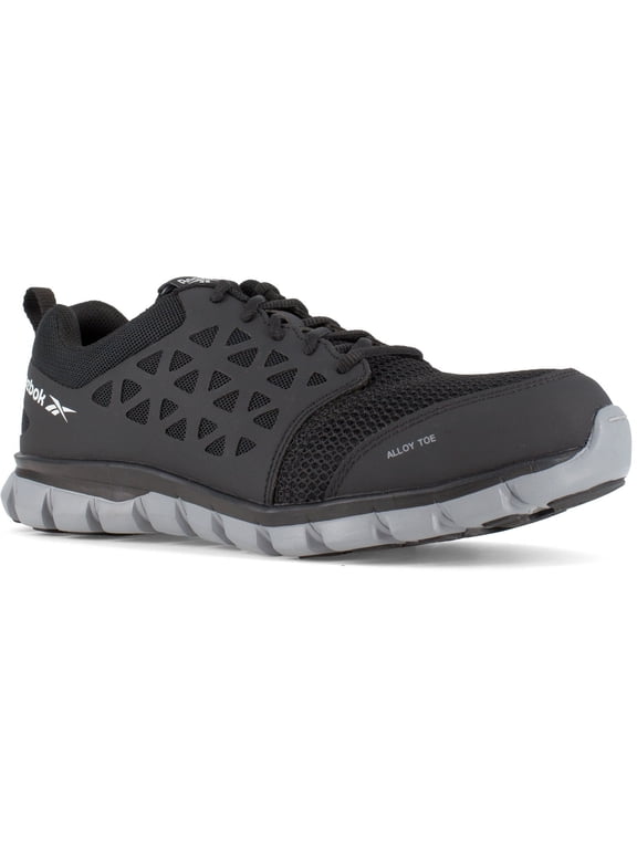 Reebok Womens Women`s Sublite Alloy Safety Toe Work Shoe 6 M Black