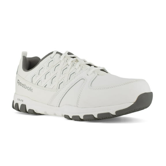 Reebok Sublite Work Steel Toe Athletic Shoe White RB4443 Slip Resistant SD 10