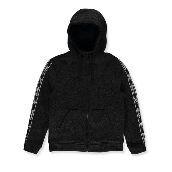 Reebok Tape Sleeve Zip Hoodie - black heather, xxl (Big Boys)