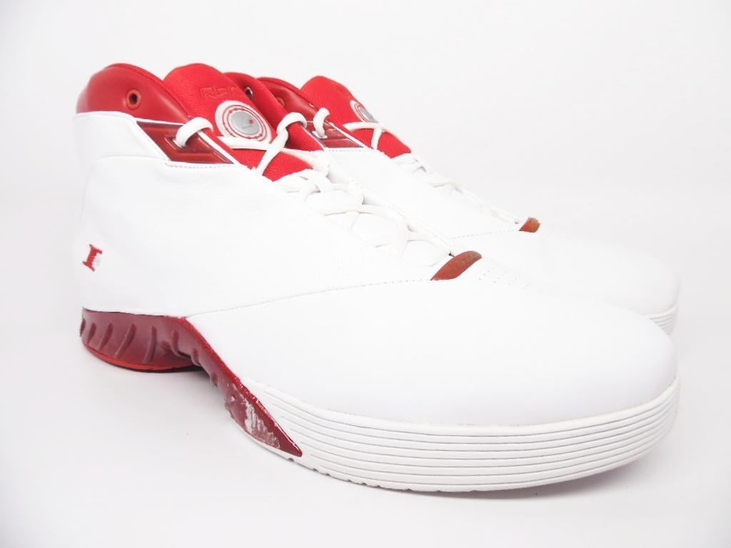 Reebok Team I3 Playoff II Men s Basketball Shoes White Red 4 99656A Size 18 Walmart