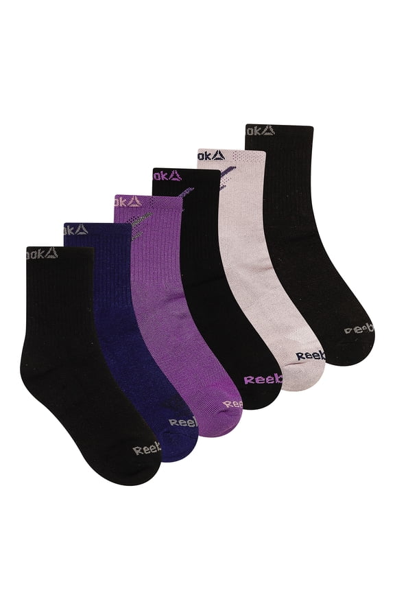 Tech Comfort Targeted Cushion MidCrew Socks, 6-Pack