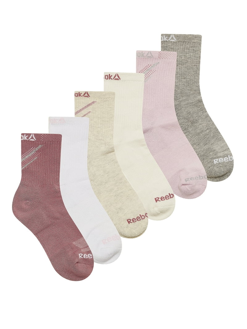 Reebok Tech Comfort Targeted Cushion Midcrew Socks, 6-Pack