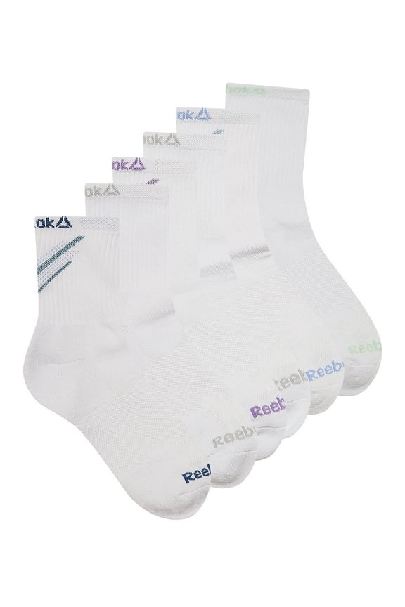 Tech Comfort Targeted Cushion MidCrew Socks, 6-Pack