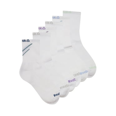 Reebok Tech Comfort Targeted Cushion Midcrew Socks, 6-Pack
