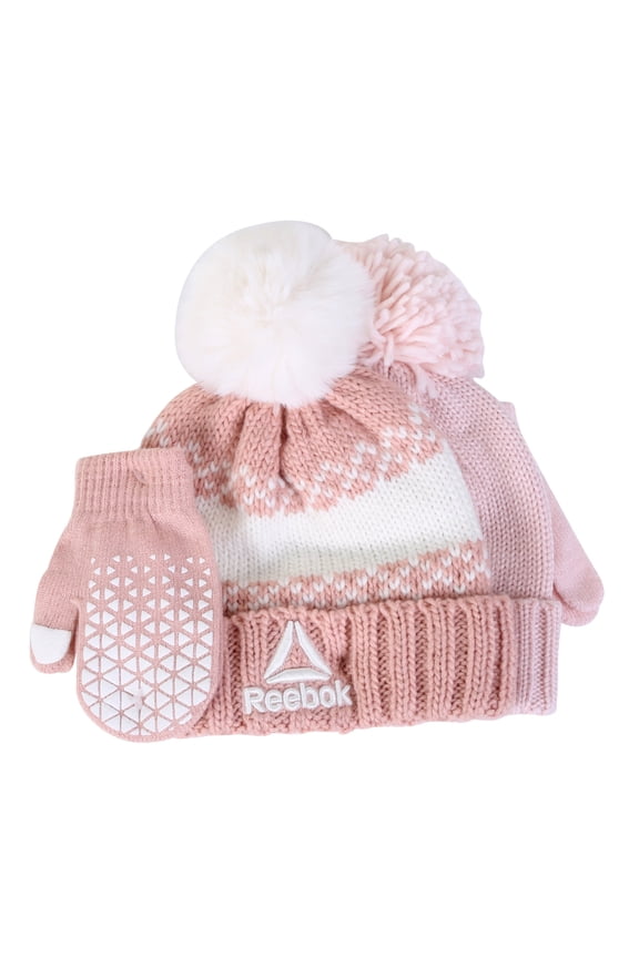 Toddler Beanie and Mitten Sets, 2- Pack, 6- Piece